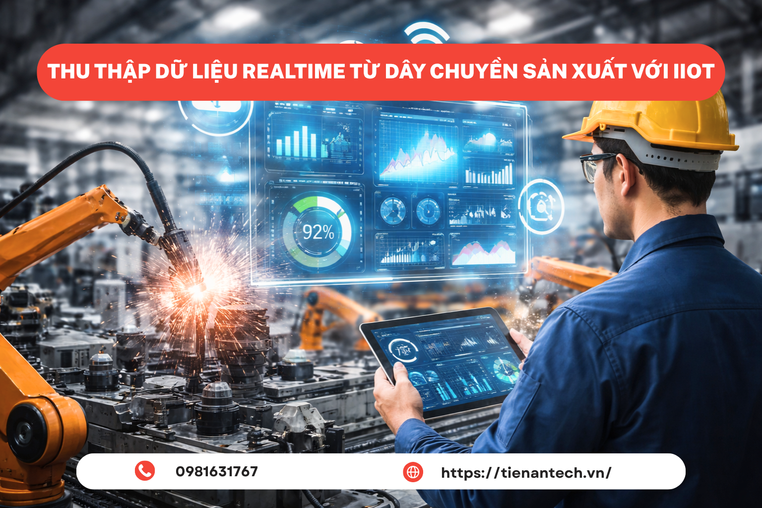 Thu thập dữ liệu thời gian thực từ dây chuyền sản xuất với IIoT